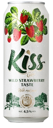 Cider Kiss Wild Strawberry With Natural Juice 24X50Cl Can